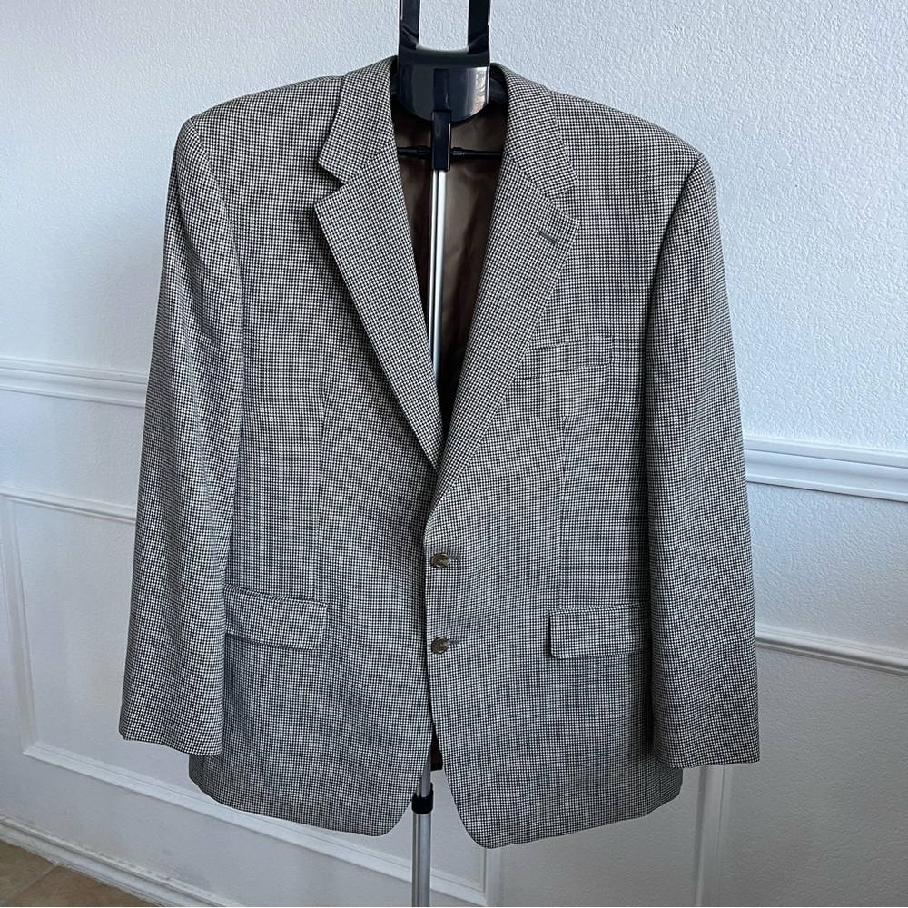 Lauren Ralph Lauren Men's Checkered Blazer 100% Wool